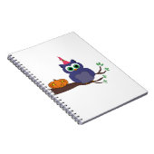 Halloween Cute Owl and a Pumpkin Notitieboek (Rechterzijde)