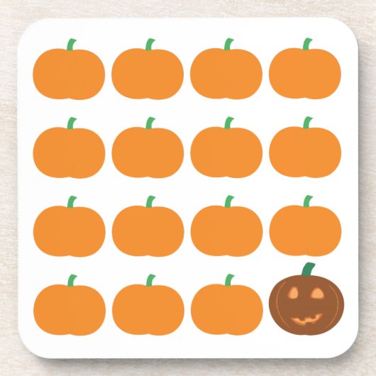 Halloween Cute Pumpkin Patch Bier Onderzetter (Voorkant)