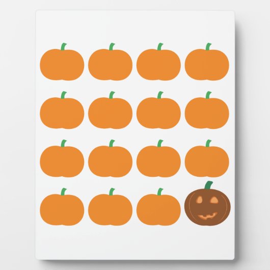 Halloween Cute Pumpkin Patch Fotoplaat (Voorkant)
