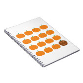 Halloween Cute Pumpkin Patch Notitieboek (Rechterzijde)