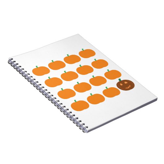Halloween Cute Pumpkin Patch Notitieboek (Rechterzijde)