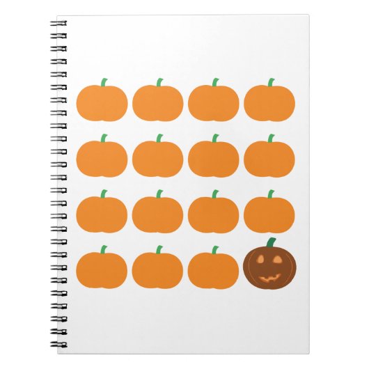 Halloween Cute Pumpkin Patch Notitieboek (Voorkant)