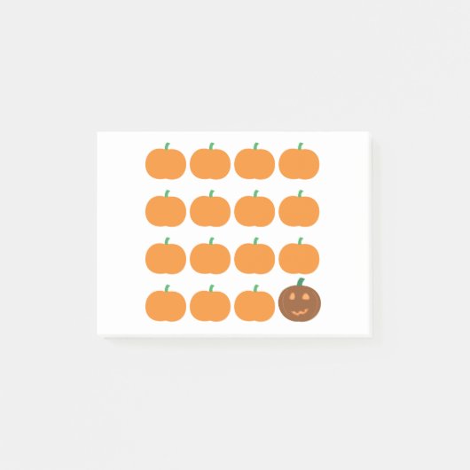 Halloween Cute Pumpkin Patch Post-it® Notes (Voorkant)