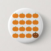 Halloween Cute Pumpkin Patch Ronde Button 5,7 Cm (Voorkant)
