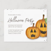 Halloween Cute Pumpkins Jack O'lantern Budget Briefkaart (Voorkant)