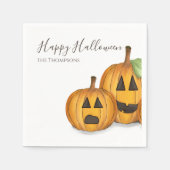 Halloween Cute Pumpkins Jack O'lantern Simple Servet (Voorkant)