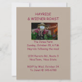 HALLOWEEN/CUTE SCARECROW/PARTIJINVITATIE KAART (Achterkant)