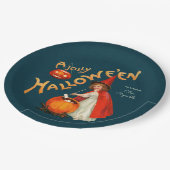 Halloween Cute Short heks CC1243 Clapsaddle Papieren Bordje (Gekanteld)