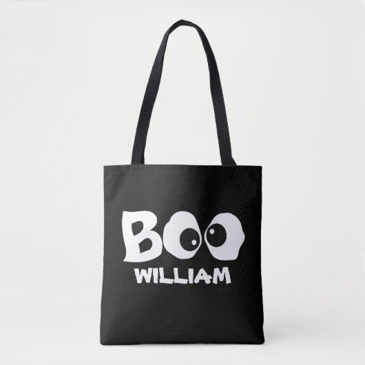 Halloween Cute Simple Whimsical Ghost Boo Eyes Tote Bag (Voorkant)