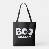 Halloween Cute Simple Whimsical Ghost Boo Eyes Tote Bag (Achterkant)