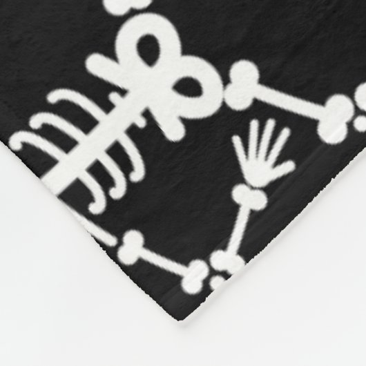 Halloween Cute Skeletons and Pumpkins Fleece Deken (Hoek)