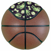 Halloween Cute Spooky Glow Skeleton Bot Skull Basketbal (Rechts)