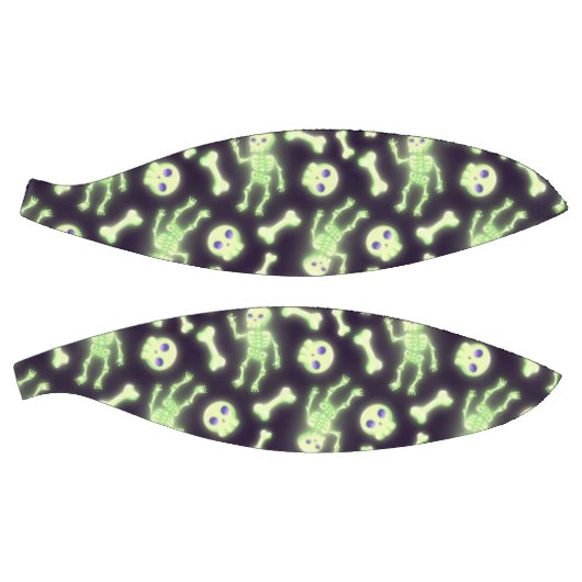 Halloween Cute Spooky Glow Skeleton Bot Skull Basketbal (Panelen)