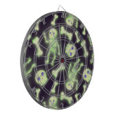 Halloween Cute Spooky Glow Skeleton Bot Skull Dartbord (Voorkant Links)