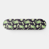 Halloween Cute Spooky Glow Skeleton Bot Skull Persoonlijk Skateboard (Horizontaal)