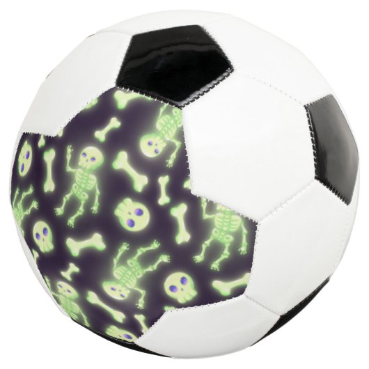 Halloween Cute Spooky Glow Skeleton Bot Skull Voetbal (Drie kwart)