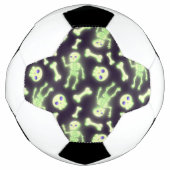 Halloween Cute Spooky Glow Skeleton Bot Skull Voetbal (Voorkant)