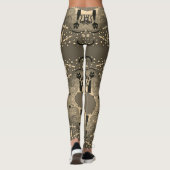 Halloween Cute & Spooky Leggings Neutrale Kleur (Achterkant)