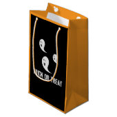 Halloween Cute Spooky Trick or treat Ghosts Klein Cadeauzakje (Voorkant Gekanteld)