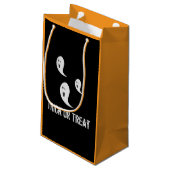 Halloween Cute Spooky Trick or treat Ghosts Klein Cadeauzakje (Achterkant Gekanteld)