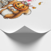 Halloween Cute Squirrels Costume Cadeaupapier (Hoek)