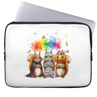 Halloween Cute Squirrels Costume Laptop Sleeve