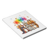 Halloween Cute Squirrels Costume Notitieblok (Schuin)