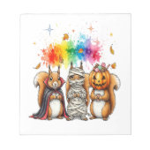 Halloween Cute Squirrels Costume Notitieblok (Voorkant)