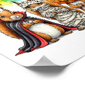 Halloween Cute Squirrels Costume Poster (Hoek)