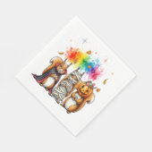 Halloween Cute Squirrels Costume Servet (Hoek)