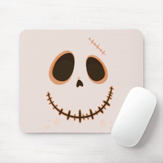 Halloween Cute Stitched Skull Mousepad Muismat (Met muis)