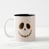 Halloween Cute Stitched Skull Skeleton Coffee Mug Tweekleurige Koffiemok (Links)