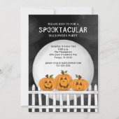 Halloween Cute Whimsical Pumpkin Jack O'Lantern Kaart (Voorkant)