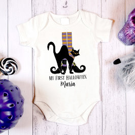 Halloween Cute Whimsische Heksen Schoenen Zwarte K Romper