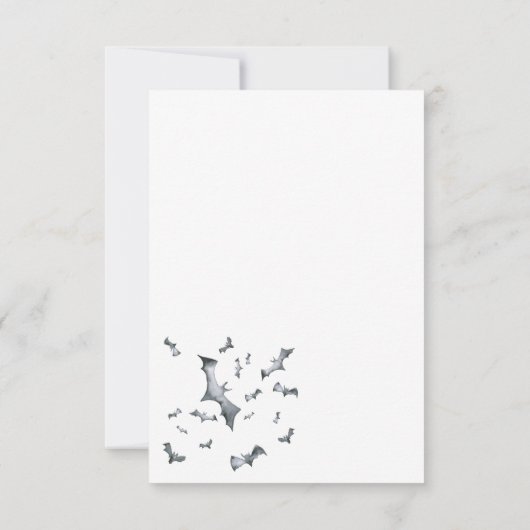 Halloween Cute Witch Mouse Kaart (Achterkant)