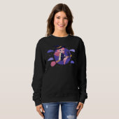 Halloween Cute Witch Occult Esoteric Mystic Magic Trui (Voorkant volledig)