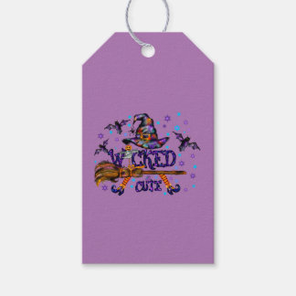 Halloween Cute Wyed Witch Cadeaulabel