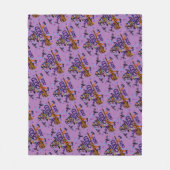 Halloween Cute Wyed Witch Fleece Deken (Voorkant)