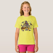 Halloween Cute Wyed Witch T-shirt (Voorkant volledig)