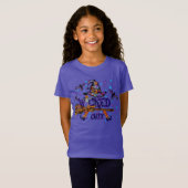 Halloween Cute Wyed Witch T-shirt (Voorkant volledig)