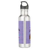 Halloween Cute Wyed Witch Waterfles (Achterkant)