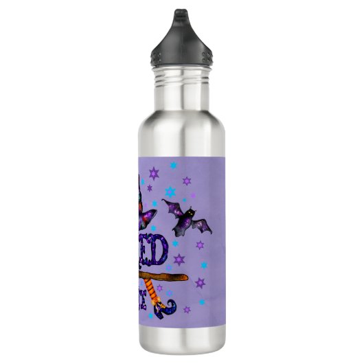 Halloween Cute Wyed Witch Waterfles (Rechts)