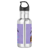 Halloween Cute Wyed Witch Waterfles (Achterkant)