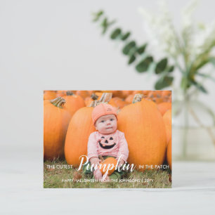 Halloween Cutest Pumpkin in the Patch Feestdagenkaart