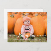 Halloween Cutest Pumpkin in the Patch Feestdagenkaart (Voorkant / Achterkant)