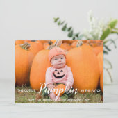 Halloween Cutest Pumpkin in the Patch Feestdagenkaart (Staand voorkant)