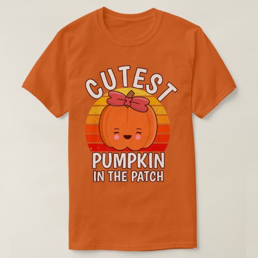 Halloween Cutest Pumpkin in the Patch T-shirt (Design voorkant)