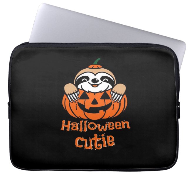 Halloween cutie luiaard Essential T-Shirt Laptop Sleeve (Voorkant)