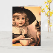  Halloween cutie no4 -grappig citaat Kaart (Gele Bloem)