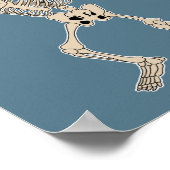 Halloween Dab Skeleton Pirate Dance Poster (Hoek)